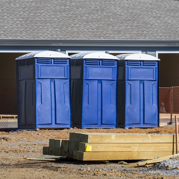 how often are the porta potties cleaned and serviced during a rental period in Berlin